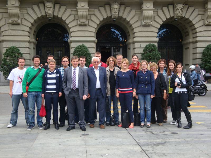 JCVP St.Gallen im Bundeshaus zu Gast (Donnerstag, 22.09.2011)